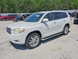 2008 Toyota Highlander Hybrid Limited en venta en Gainesville, GA