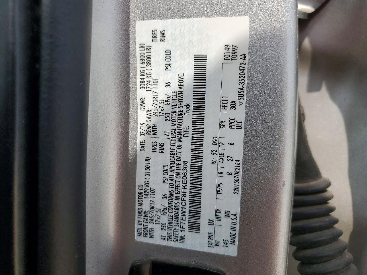 2015 Ford F150 Supercrew