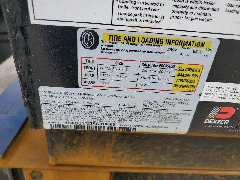 2025 Interstate IBLRDU714TA5 Dump Trailer