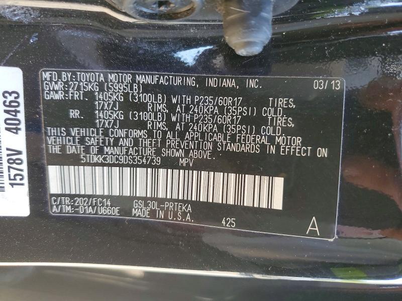 2013 Toyota Sienna le 8-passenger