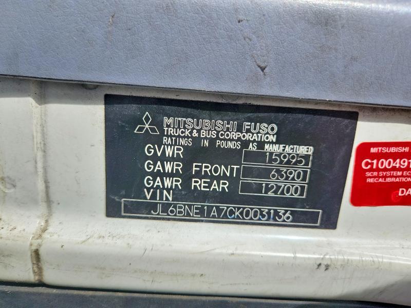 2012 Mitsubishi Fuso FEC72S Refrigerated BOX Truck