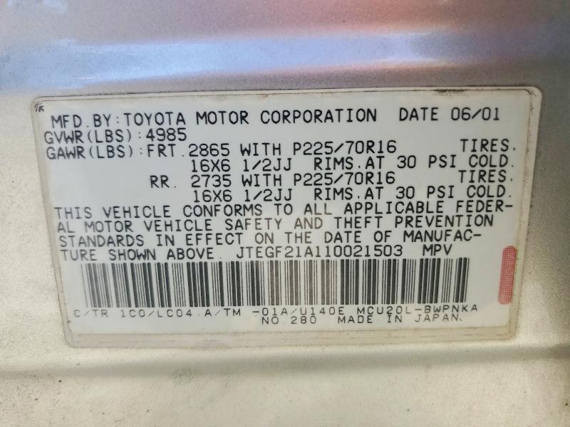 2001 Toyota Highlander