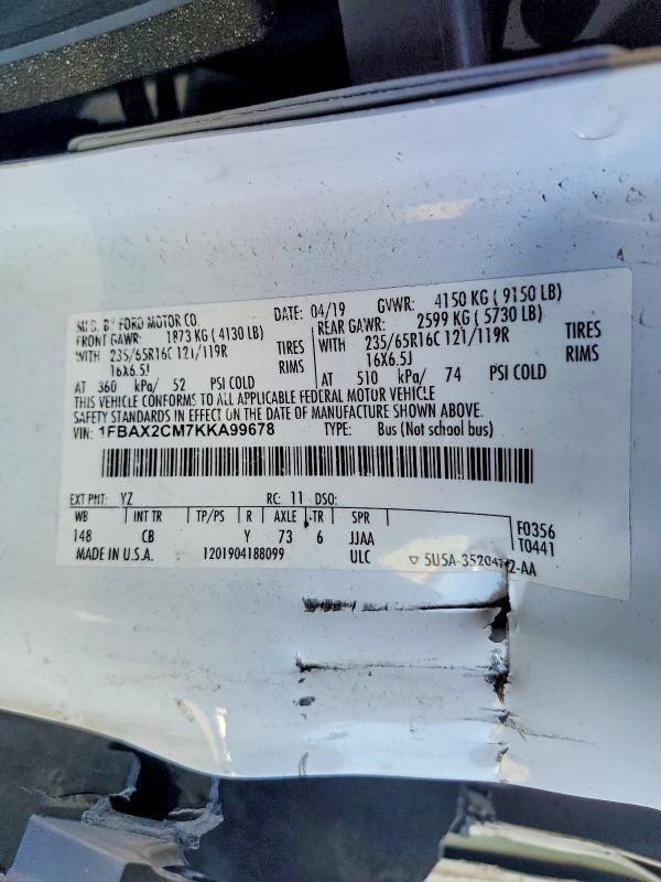 2019 Ford Transit T-350