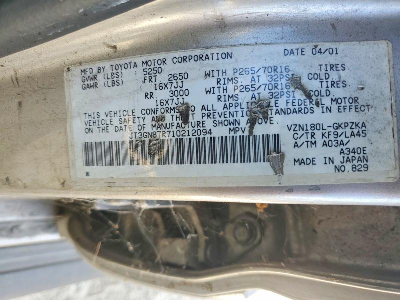 2001 Toyota 4runner Limited