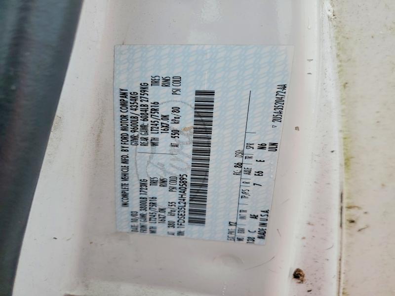 2004 Ford Econoline E350 Super Duty Cutaway Van