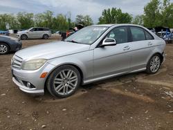 Mercedes-Benz C-class salvage cars for sale: 2009 Mercedes-Benz C 300 4matic