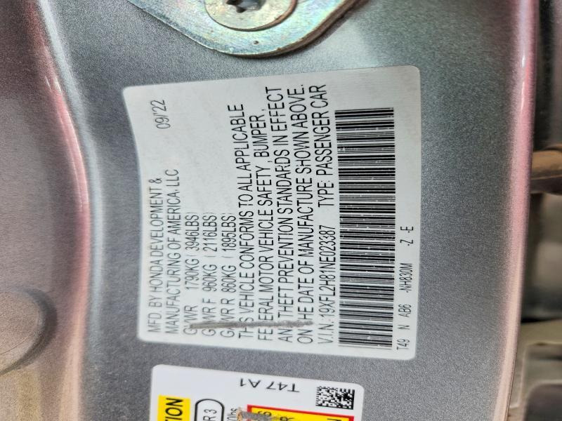 2022 Honda Civic Sport