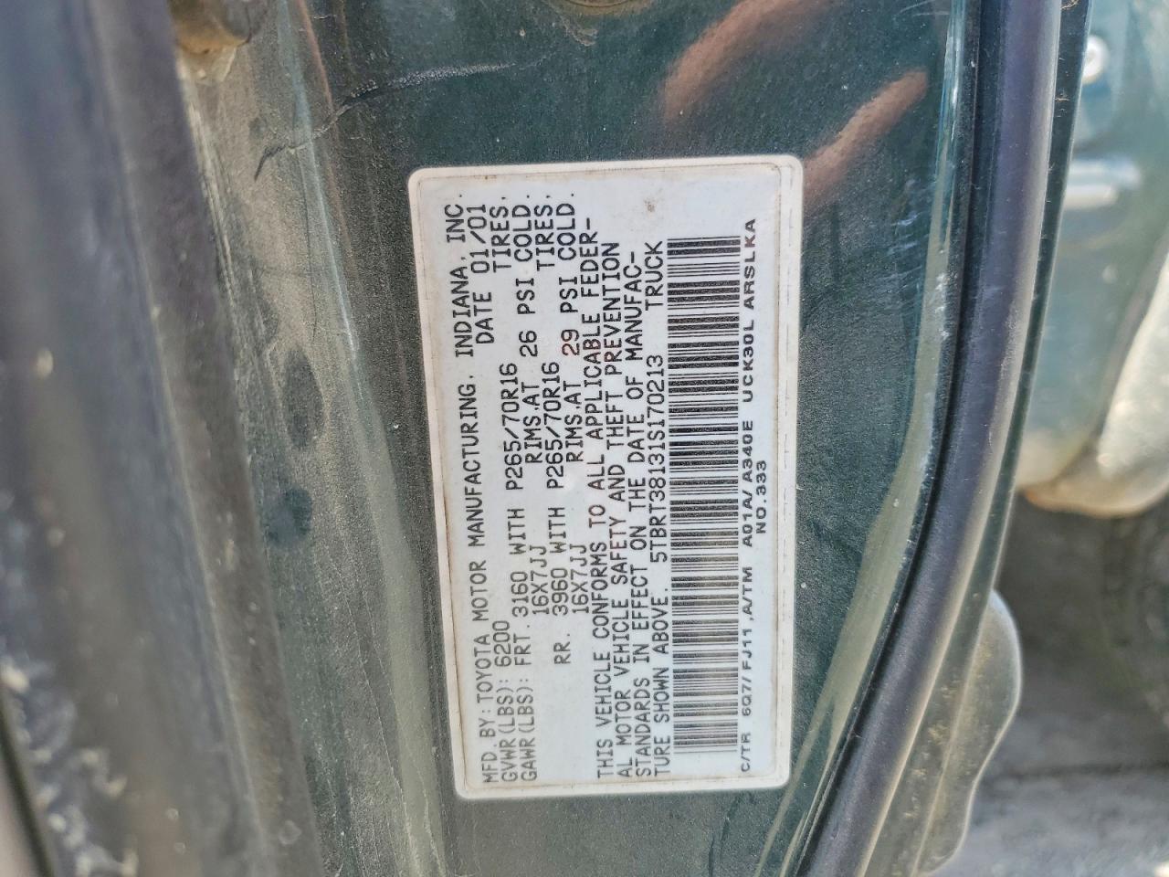 2001 Toyota Tundra Limited