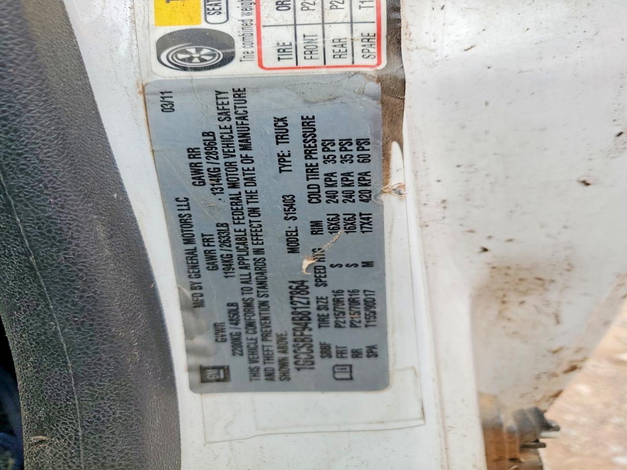 2011 Chev Colorado