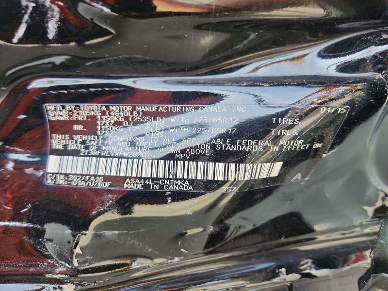 2015 Toyota Rav4 xle