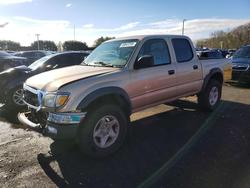 Salvage trucks for sale at East Granby, CT auction: 2002 Toyota Tacoma Double Cab