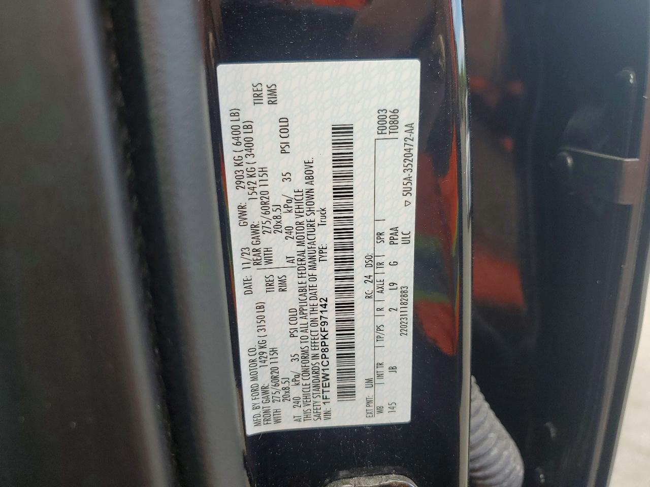 2023 Ford F150 Supercrew