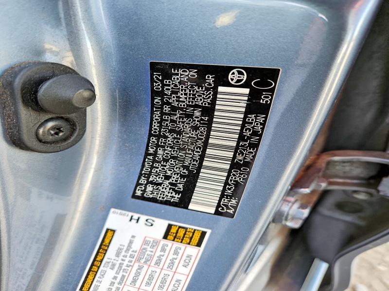 2021 Toyota Corolla le