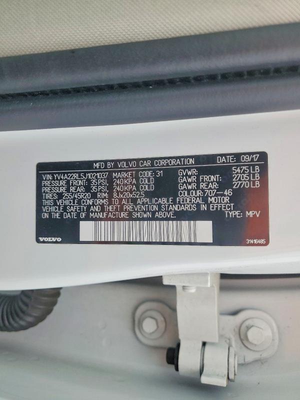 2018 Volvo Xc60 T6 Inscription