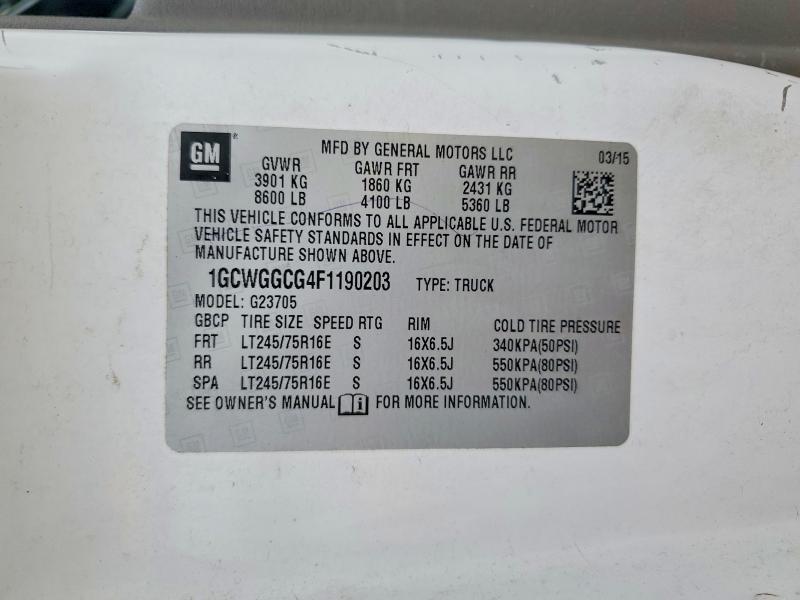 2015 Chev Express G2500