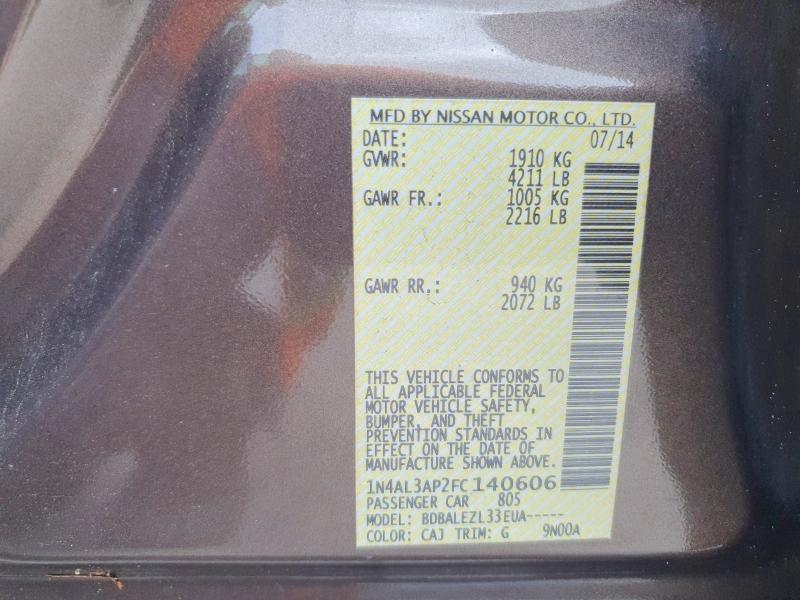 2015 Nissan Altima 2.5 s