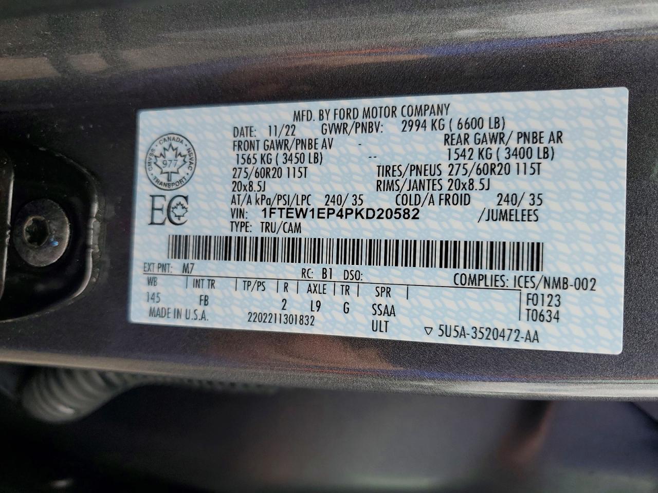 2023 Ford F150 Supercrew