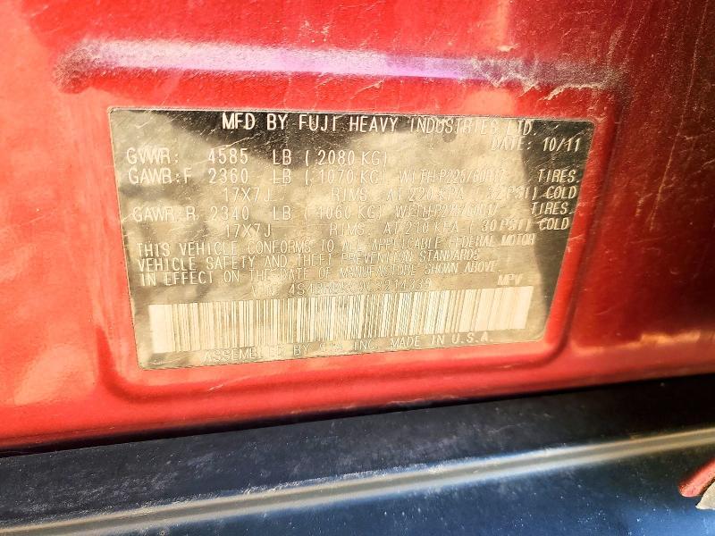 2012 Subaru Outback 2.5i Limited