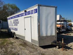 Salvage trucks for sale at Dyer, IN auction: 2020 Quality Cargo 8.5X24 TA3 Enclosed Cargo Trailer