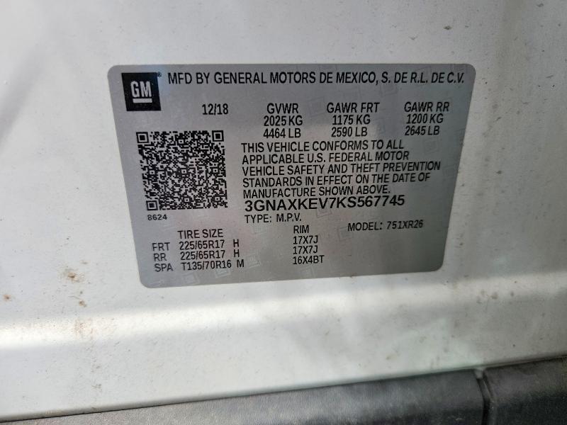 2019 Chevrolet Equinox lt