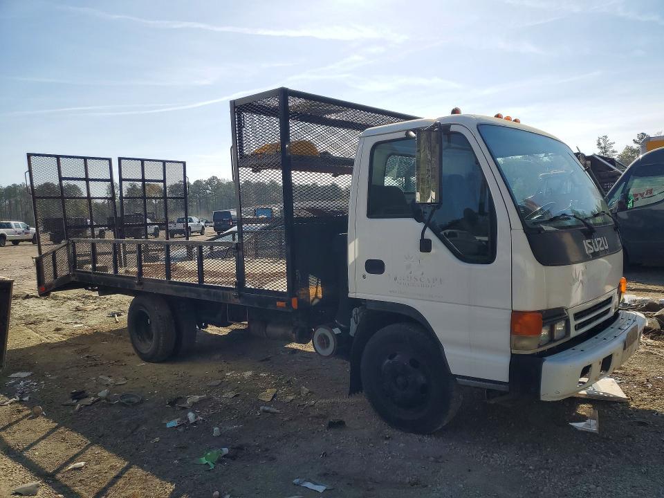 2001 Isuzu NPR Crew Cab Flatbed Truck