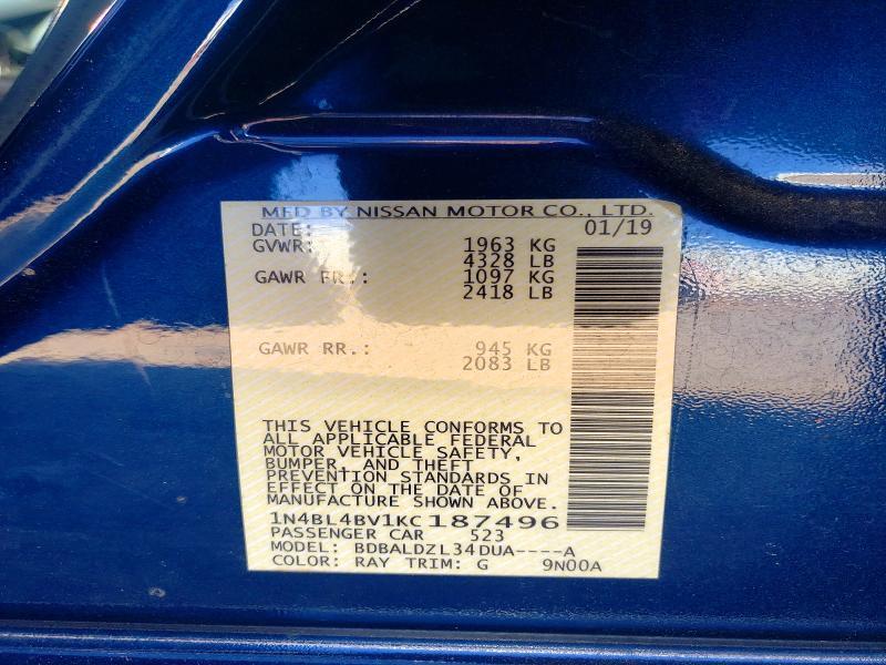 2019 Nissan Altima s