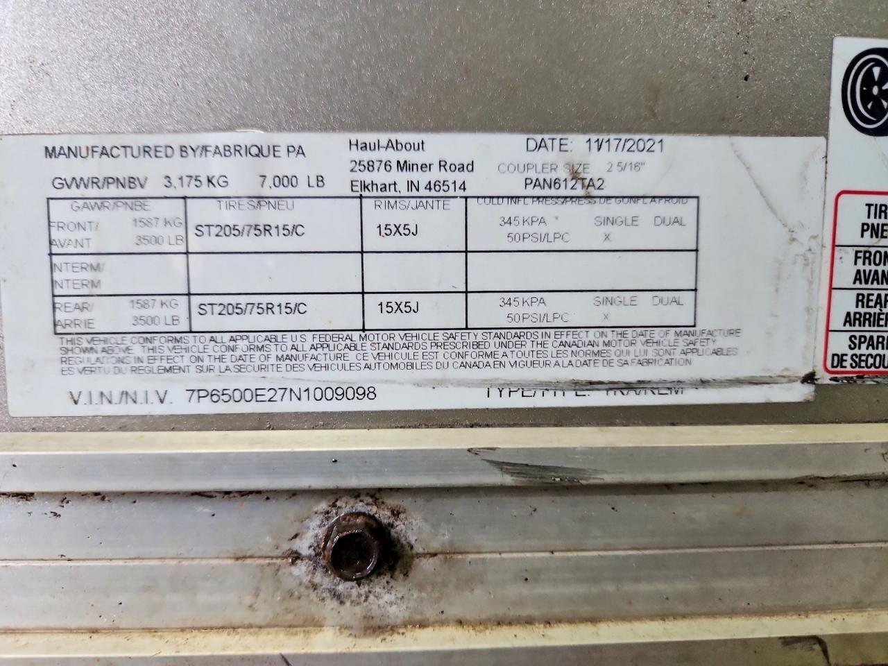 2022 Haul-About Haul-About