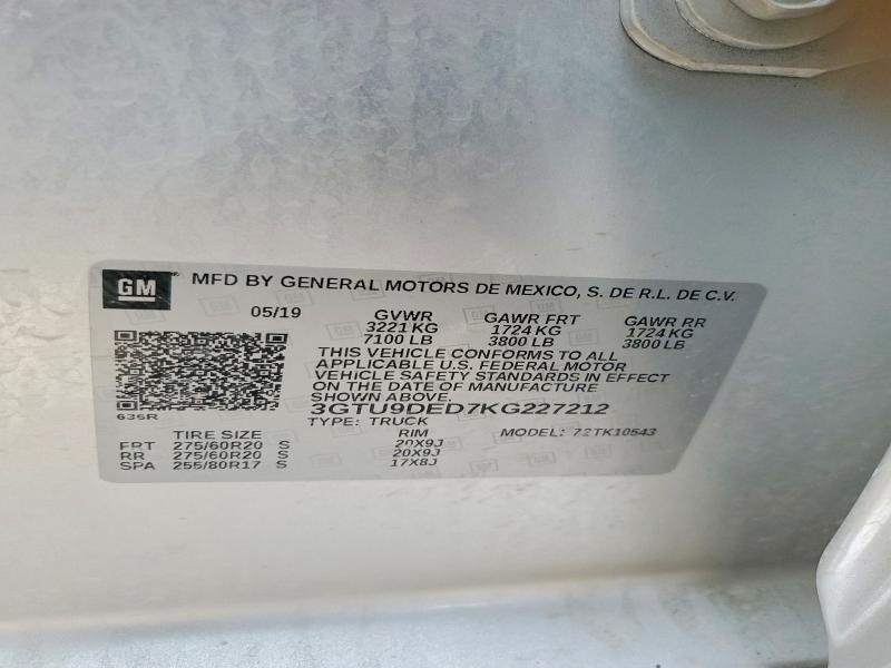 2019 GMC Sierra K1500 SLT