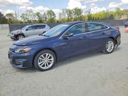 Salvage cars for sale from Copart Spartanburg, SC: 2016 Chevrolet Malibu lt