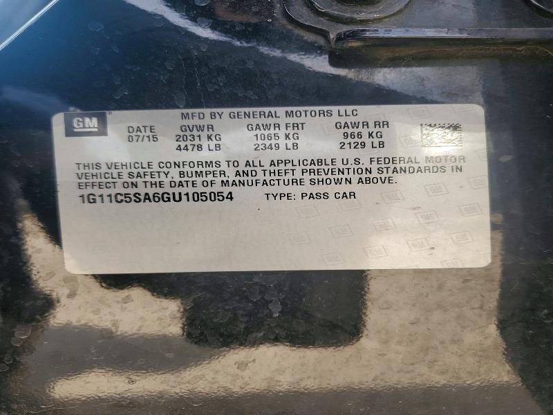 2016 Chev Malibu Limited