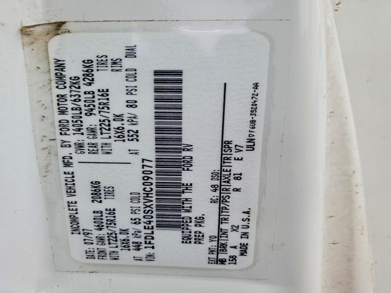 1997 Unknown 1997 Chateau RV