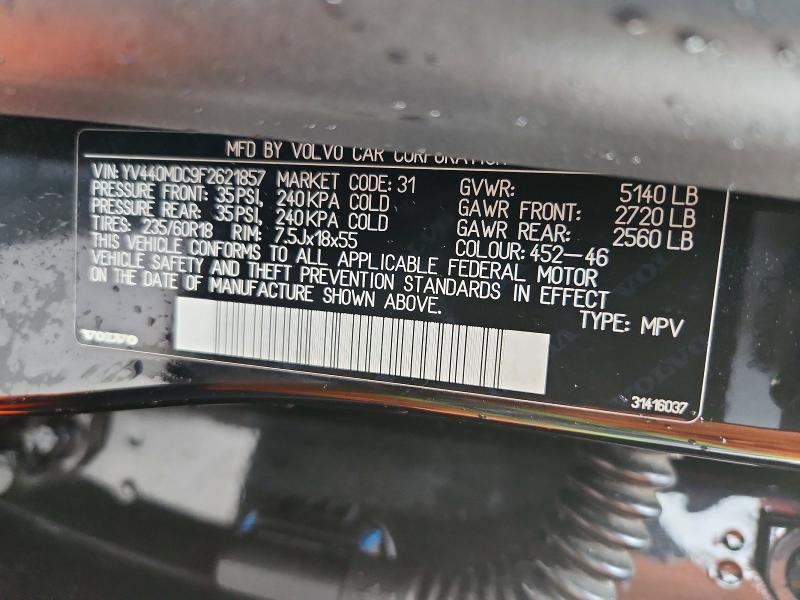 2015 Volvo Xc60 T5 Premier+