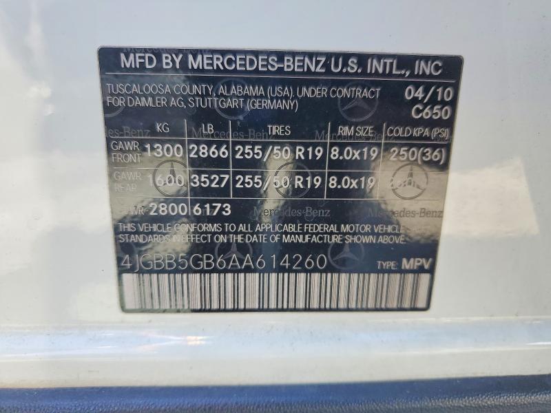2010 Mercedes-Benz Ml 350