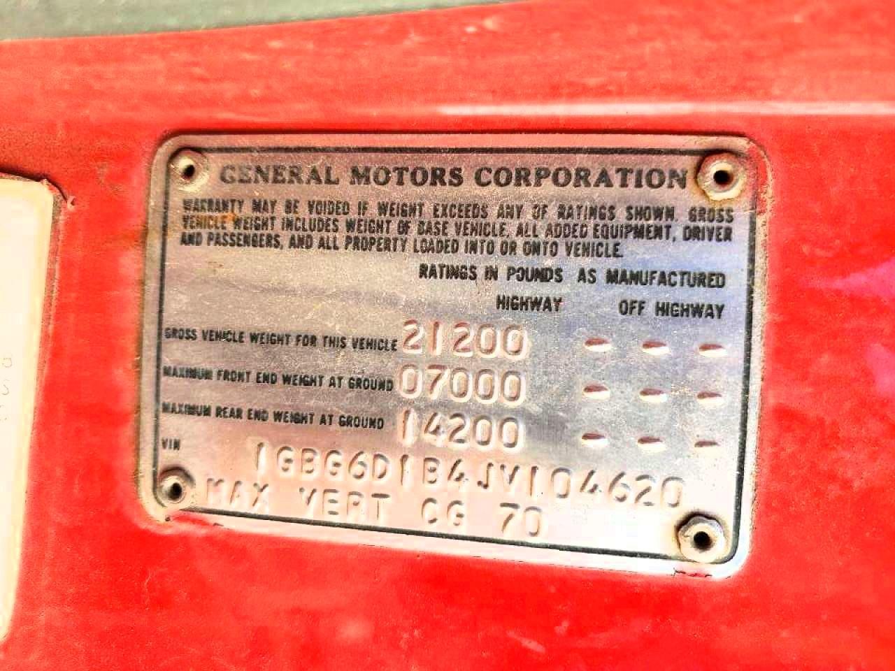 1988 Chevrolet C6000 C6D042