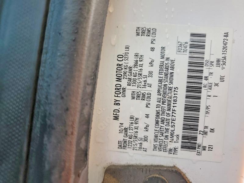 2015 Ford Transit Connect xl Utility / Service van