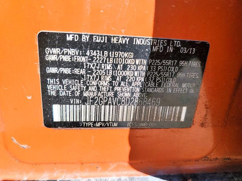 2013 Subaru Xv Crosstrek 2.0 Premium