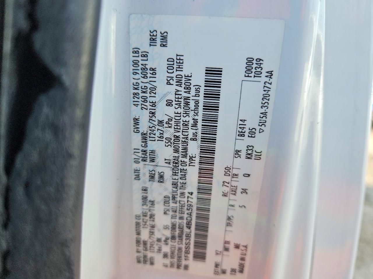 2011 Ford Econoline E350 Super Duty Wagon