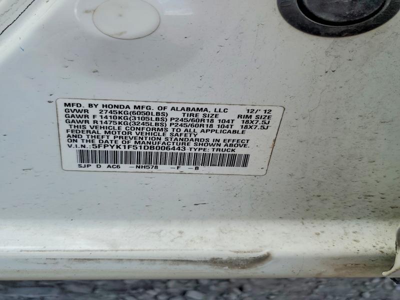 2013 Honda Ridgeline RTL