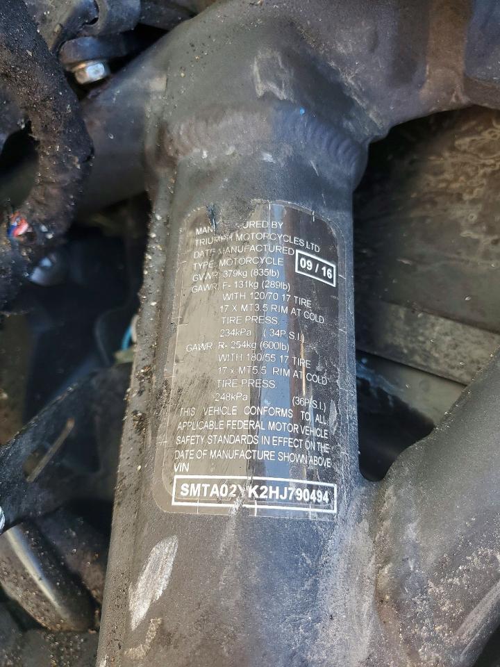 2017 Triumph Daytona 675R ABS