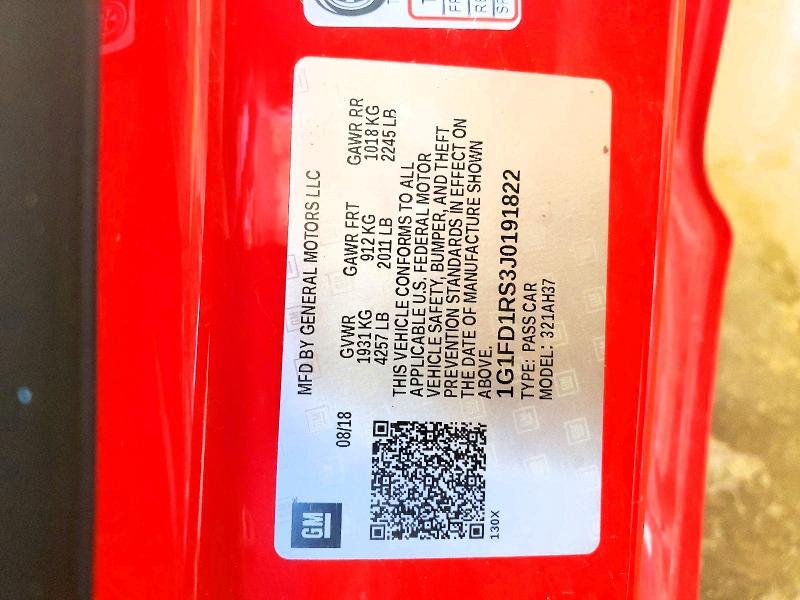 2018 Chevrolet Camaro lt