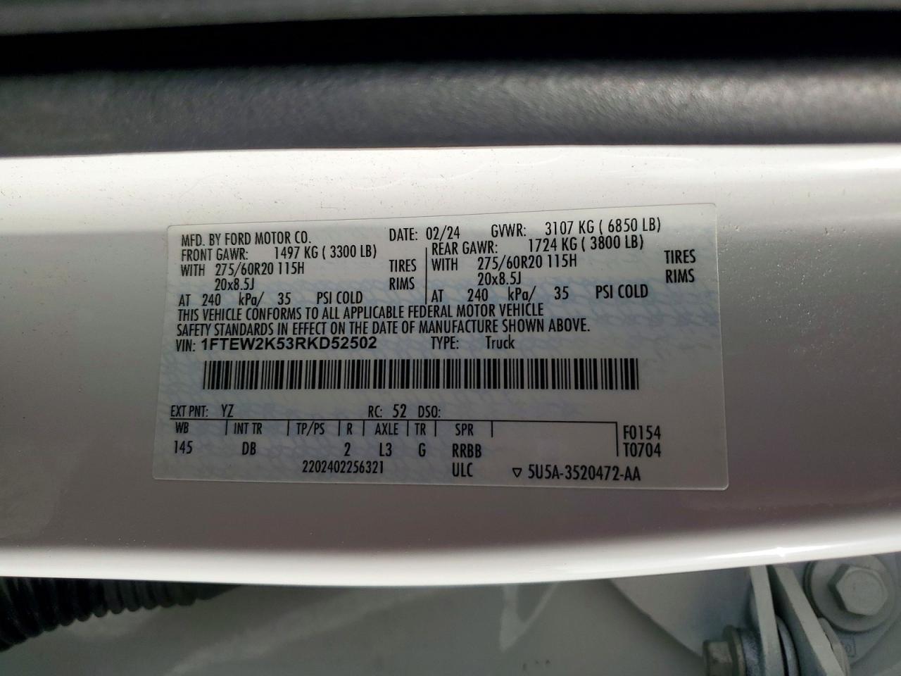 2024 Ford F150 STX