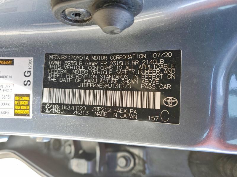 2021 Toyota Corolla le