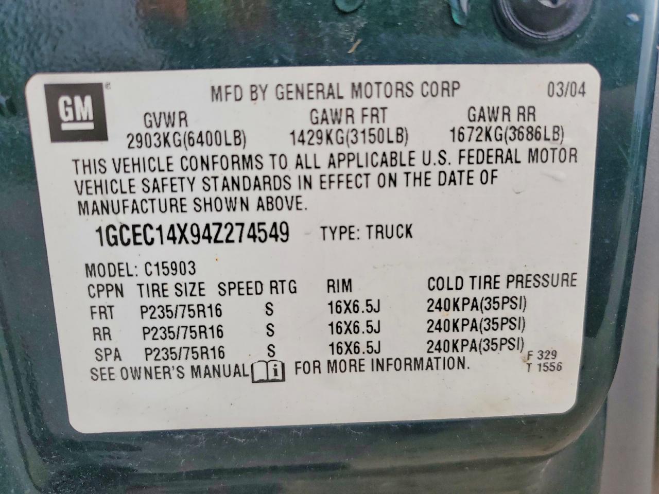 2004 Chevrolet Silverado C1500