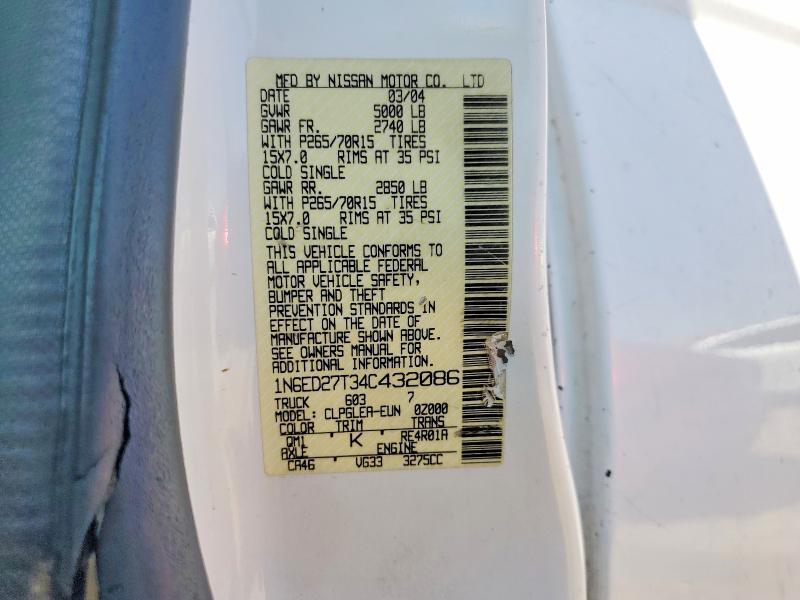 2004 Nissan Frontier Crew Cab XE V6