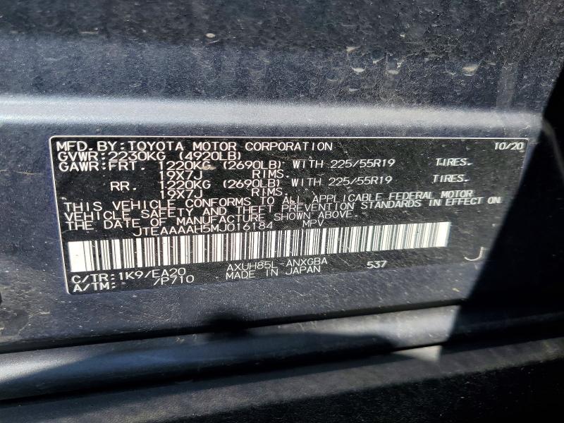 2021 Toyota Venza xle