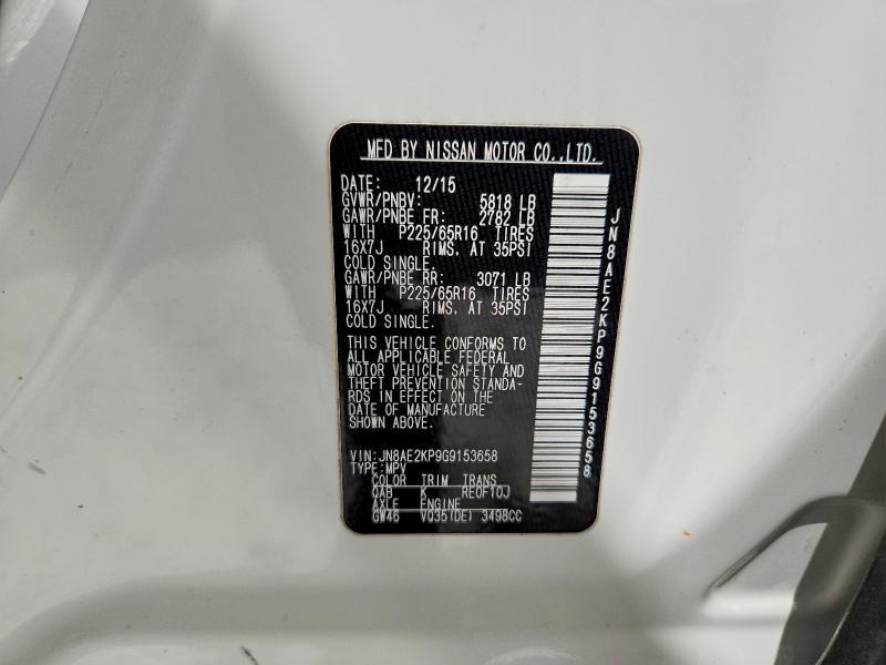 2016 Nissan Quest 3.5 sv