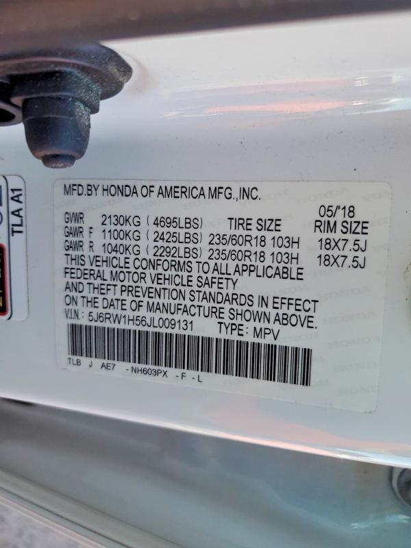 2018 Honda Cr-v ex