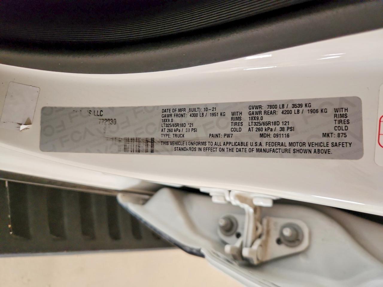 2021 Dodge RAM 1500 TRX