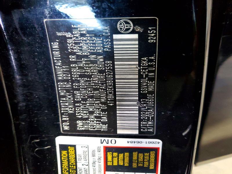 2011 Toyota Camry xle V6