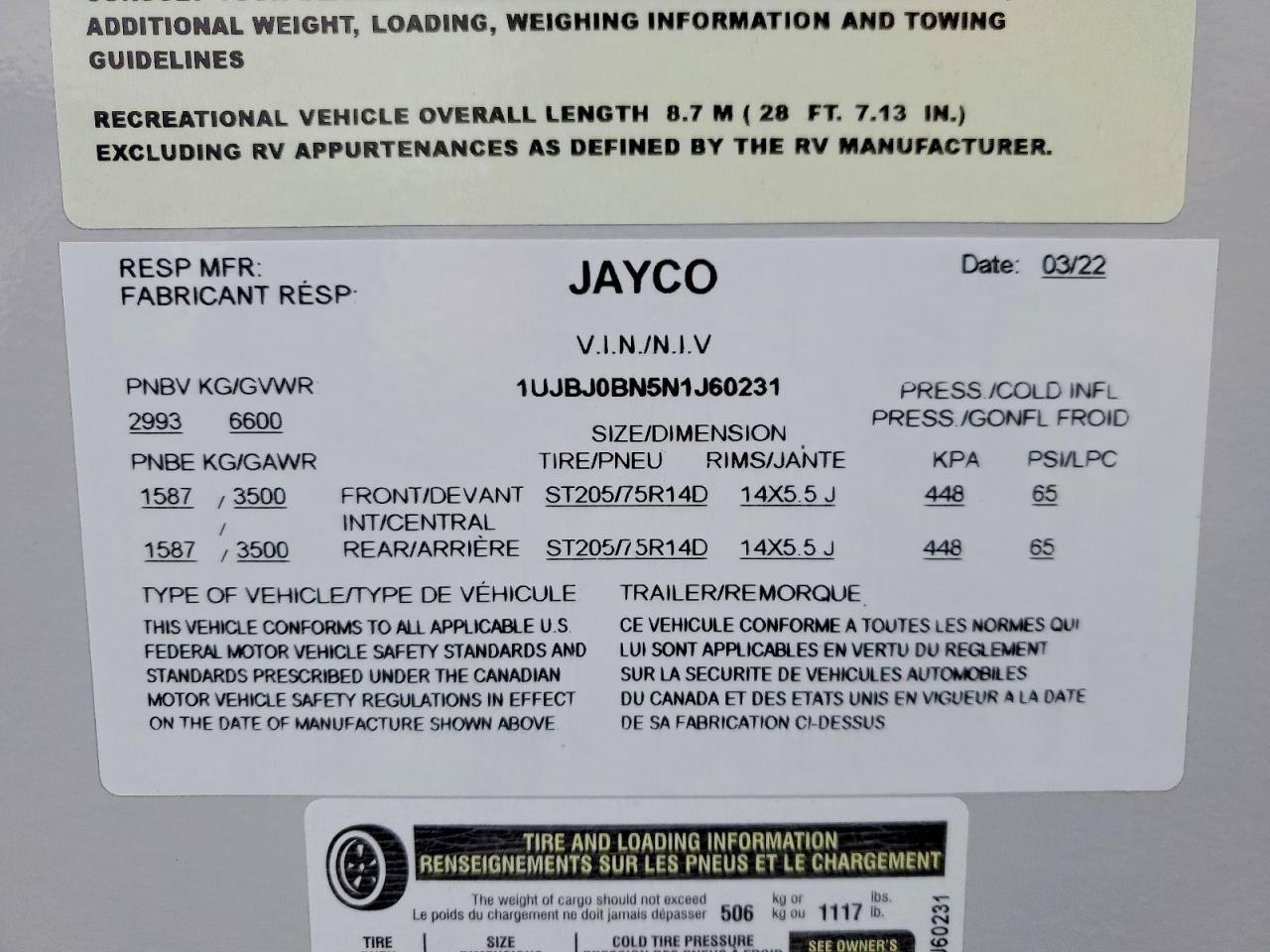 2022 Jayco JAY Feather Camper